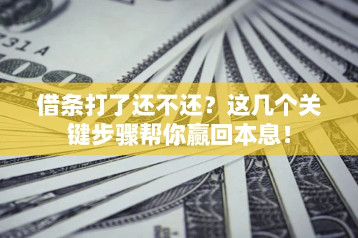 北京借条打了还不还？这几个关键步骤帮你赢回本息！