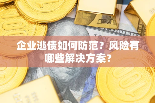 北京企业逃债如何防范？风险有哪些解决方案？