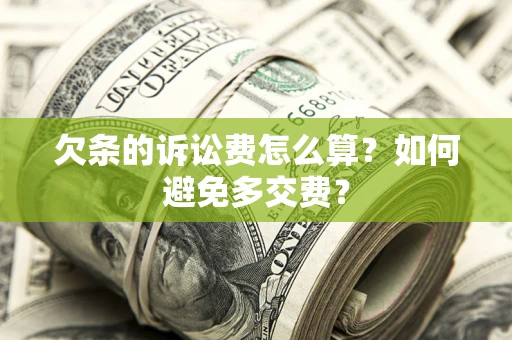 北京欠条的诉讼费怎么算？如何避免多交费？