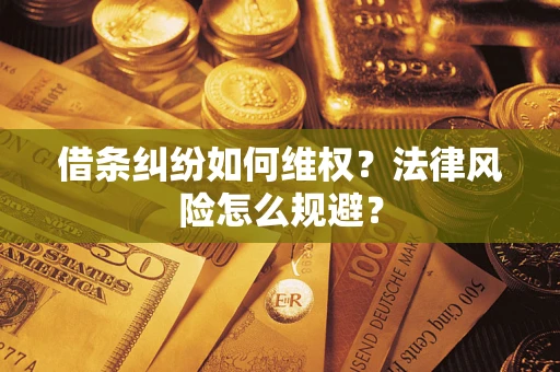 北京借条纠纷如何维权？法律风险怎么规避？